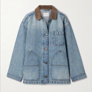 DÔEN Pascual corduroy-trimmed denim jacket